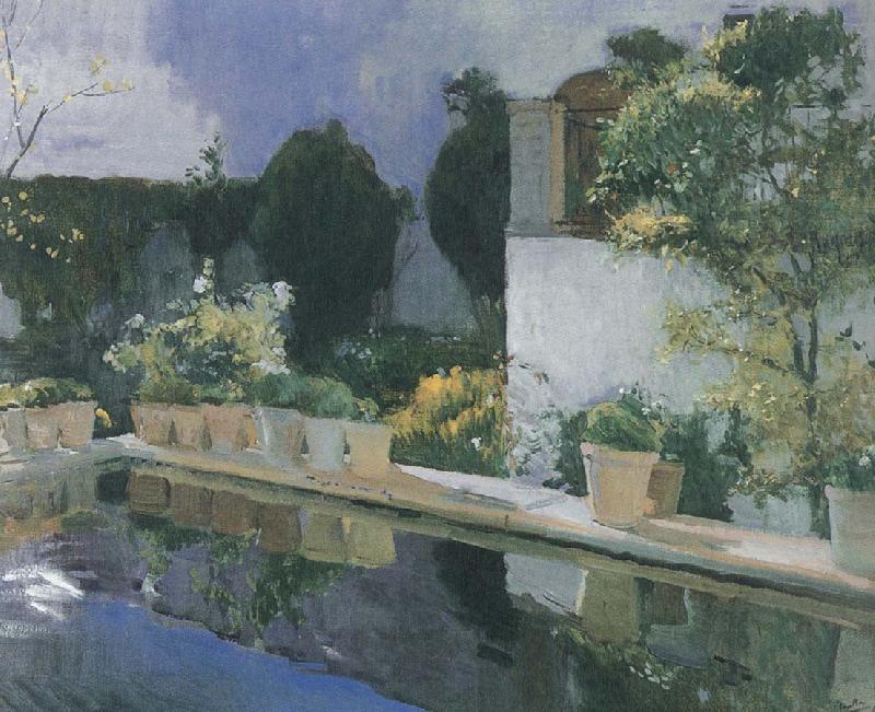 Joaquin Sorolla Palace of pond china oil painting image